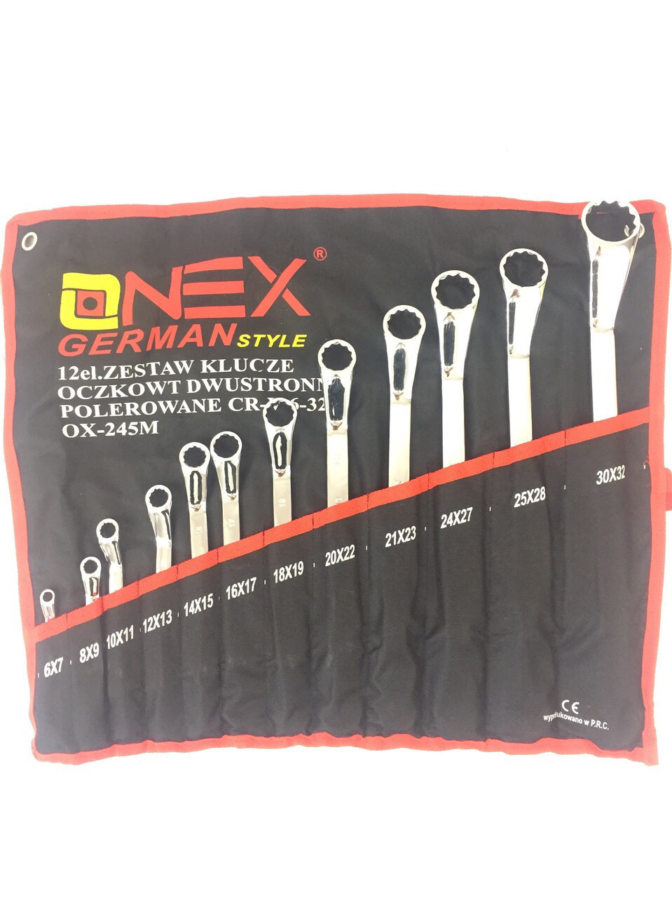 Набір гнуто-накидних ключів ONEX 12 елементів