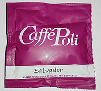 Кофе в монодозах чалдах Caffe Poli Salvador 100 шт Каффе Поли Сальвадор ESE 44 мм