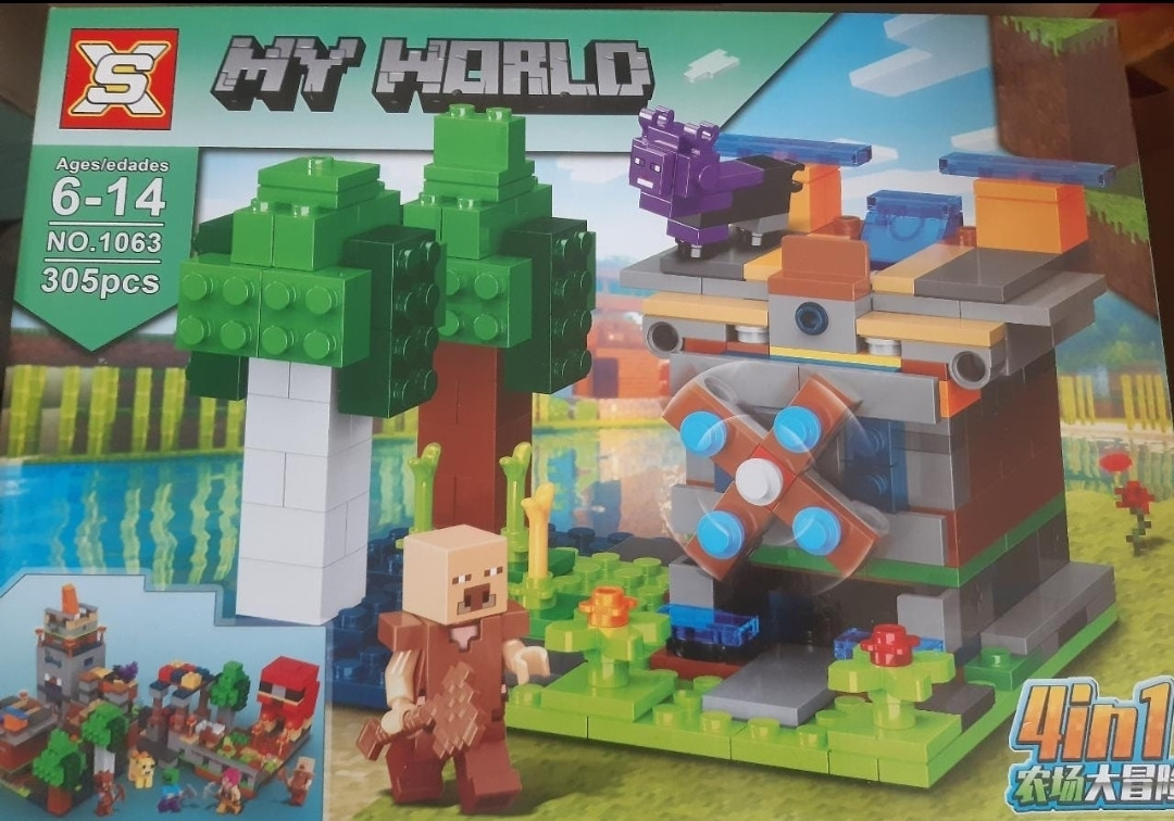 Конструктор Майнкрафт 305 деталей My world
