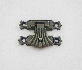 Замок накладний для скриньки під старовину 37х27мм