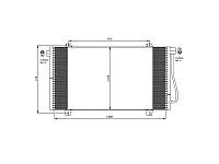 Радиатор кондиционера 1.9DCI 8V, 2.5DCI 16V 817742 RENAULT Master II 97-10; NISSAN Interstar 01-10