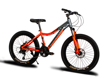 Велосипед "Colibry mini" 24 розмір рами 15" Алюміній Серо-червоний