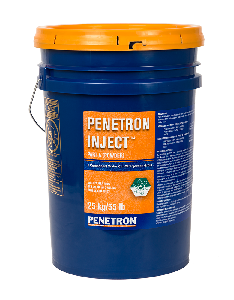 Кристалічна гідроізоляція Penetron Inject A 25 кг, відро / 2 літри каністра