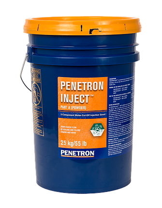 Кристалічна гідроізоляція Penetron Inject A 25 кг, відро / 2 літри каністра, фото 2