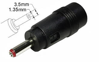 Перехідник для блока живлення 3.5x1.35 mm з 5.5x2.1(2.5) mm (Female)