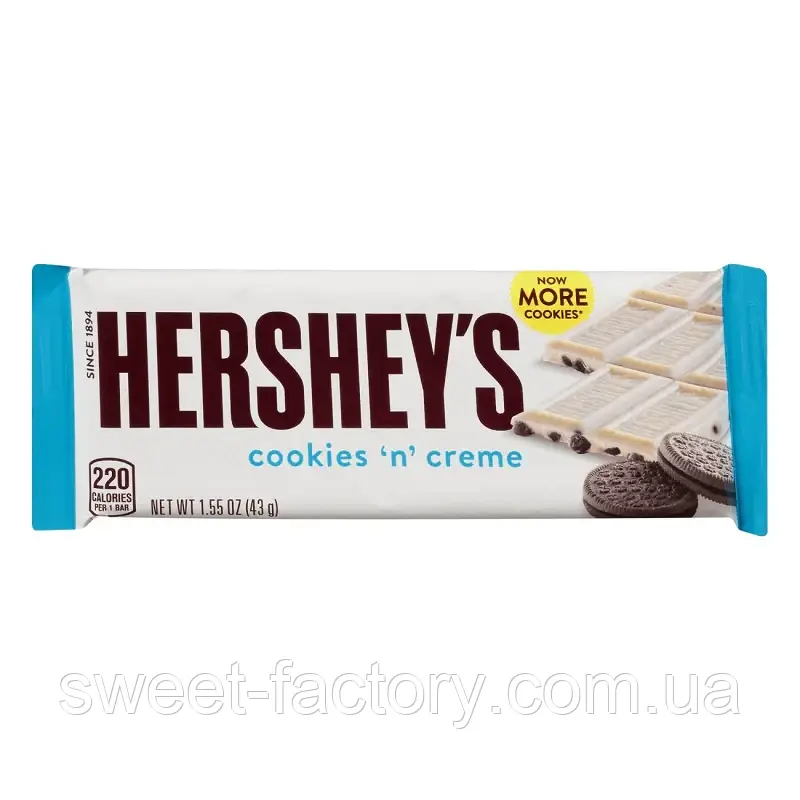 Шоколад Hersheys Cookies Creme 40g