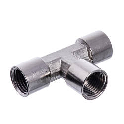 Трійник з внутрішньою різзю 1/4" AIRKRAFT S1277-2 (для компресора, пневматичний)