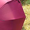 Однотонна жіноча парасолька напівавтомат Bellissimo з зоряним небом зсередини, вишнева, фото 4