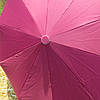 Однотонна жіноча парасолька напівавтомат Bellissimo з зоряним небом зсередини, вишнева, фото 3