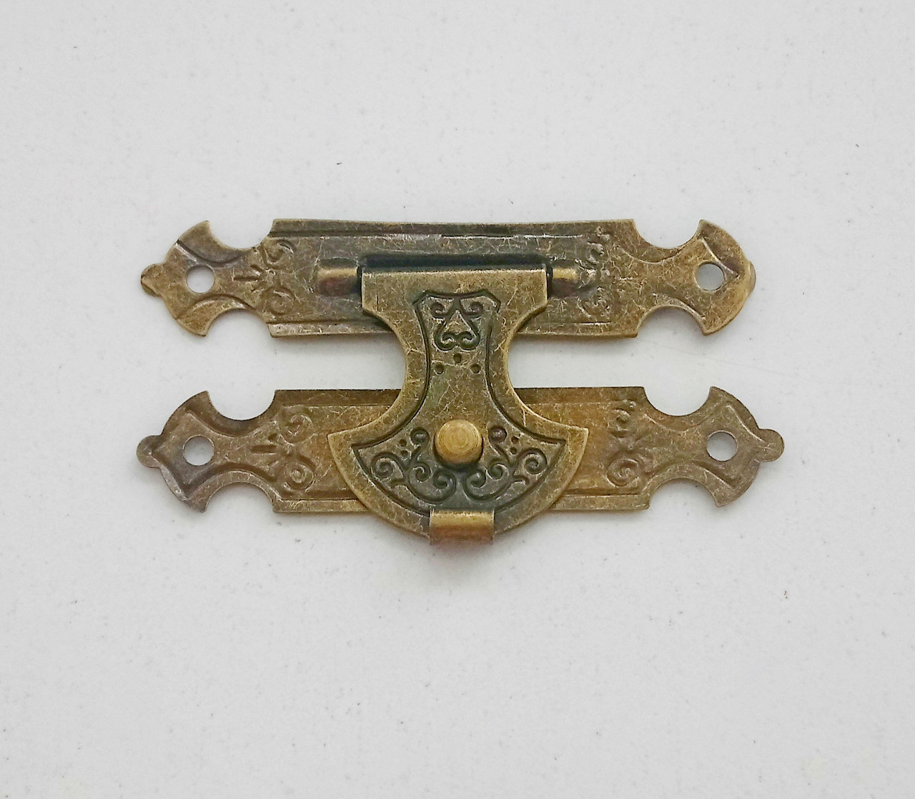 Замок декоративний для шахів, нард, скриньок, античний 65х34мм