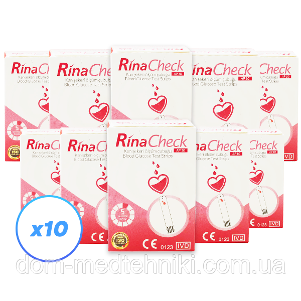 Тест-смужки Ріна Чек "Rina Check" - 10 уп. (500 шт.)
