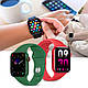 Розумний смарт годинник Smart Watch T200 Plus Bluetooth, Фітнес браслет в стилі Apple watch, Чорний, фото 6