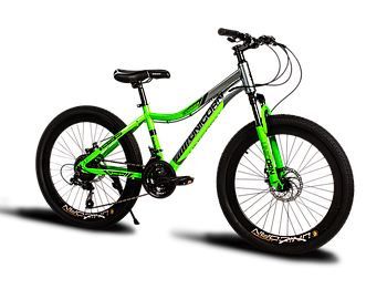 Велосипед "Colibry mini" 24" Розмір рами 15" Алюміній Сіро-зелений