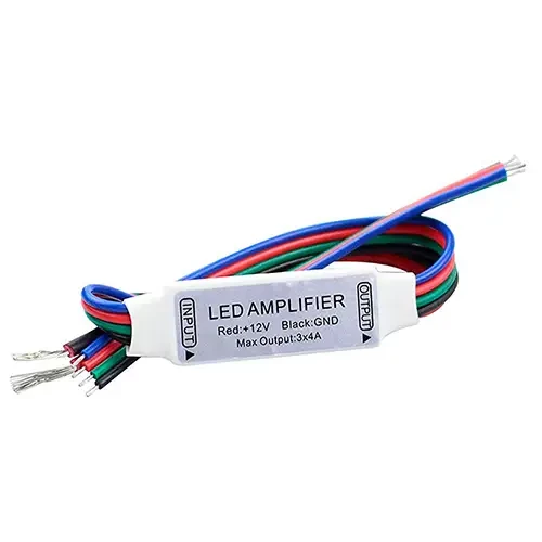 SMART підсилювач 12A, 12V, для світлодіодної адресної SMART стрічки WS2811, 3 канали по 4А