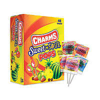 Леденцы на палочке Charms Pops Sweet Sour 48s 864g