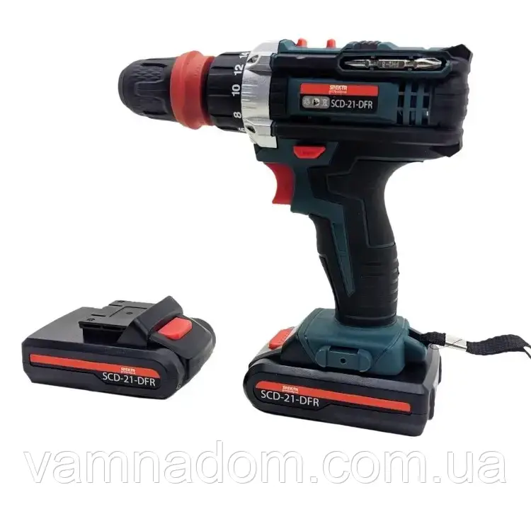 Шурупокрут акумуляторний Spektr SCD-21В DFR, фото 1
