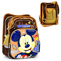 Школьный рюкзак для мальчика Микки Маус (2 отделения, 4 кармана, спинка ортопедическая) N 00205