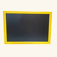 Меловая доска 42х30см с рамкой "Жёлтый" форматом А3 горизонтальная