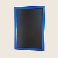 Меловая доска 42x60см с рамкой "Синий" форматом А2 вертикальная