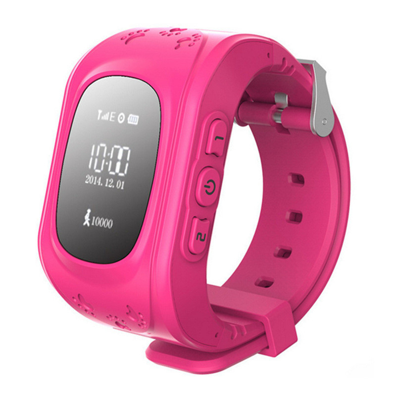 Дитячі розумні GPS годинники Smart Baby Watch Q50 з координатором стеження (розові). РУССЬКА ВЕРСІЯ