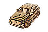 Механічний дерев'яний 3D пазл РЕЗАНОК Автомобіль Гундай 120 елементів (0008), фото 2