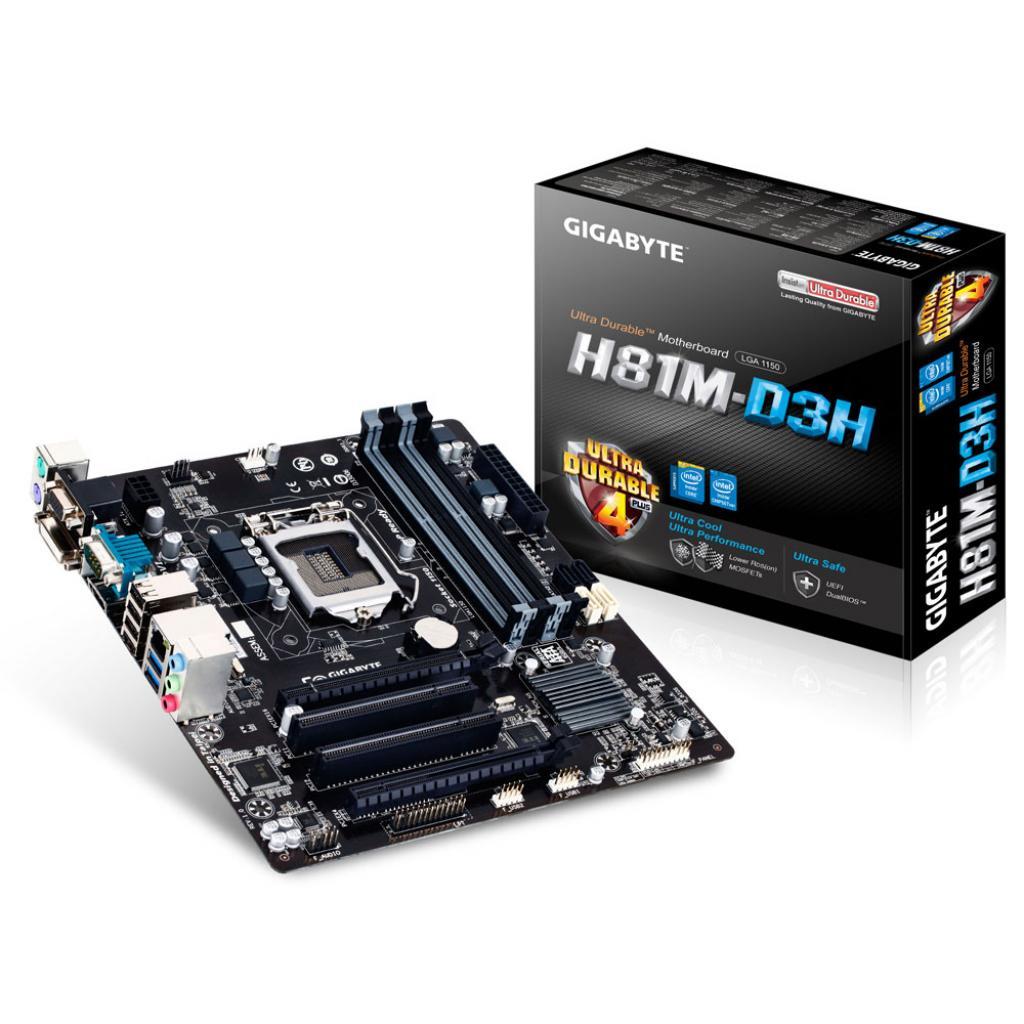 Материнська плата GIGABYTE GA-H81M-D3H