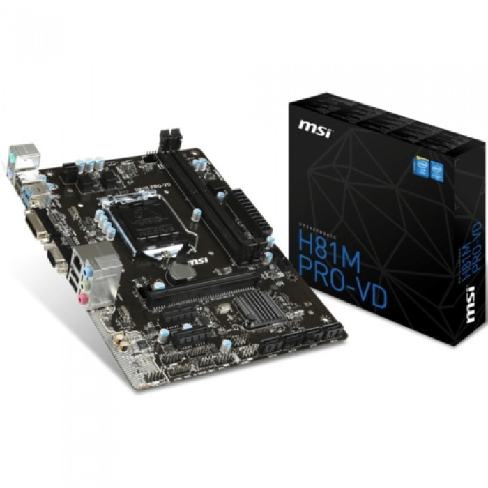 Материнська плата MSI H81M PRO-VD