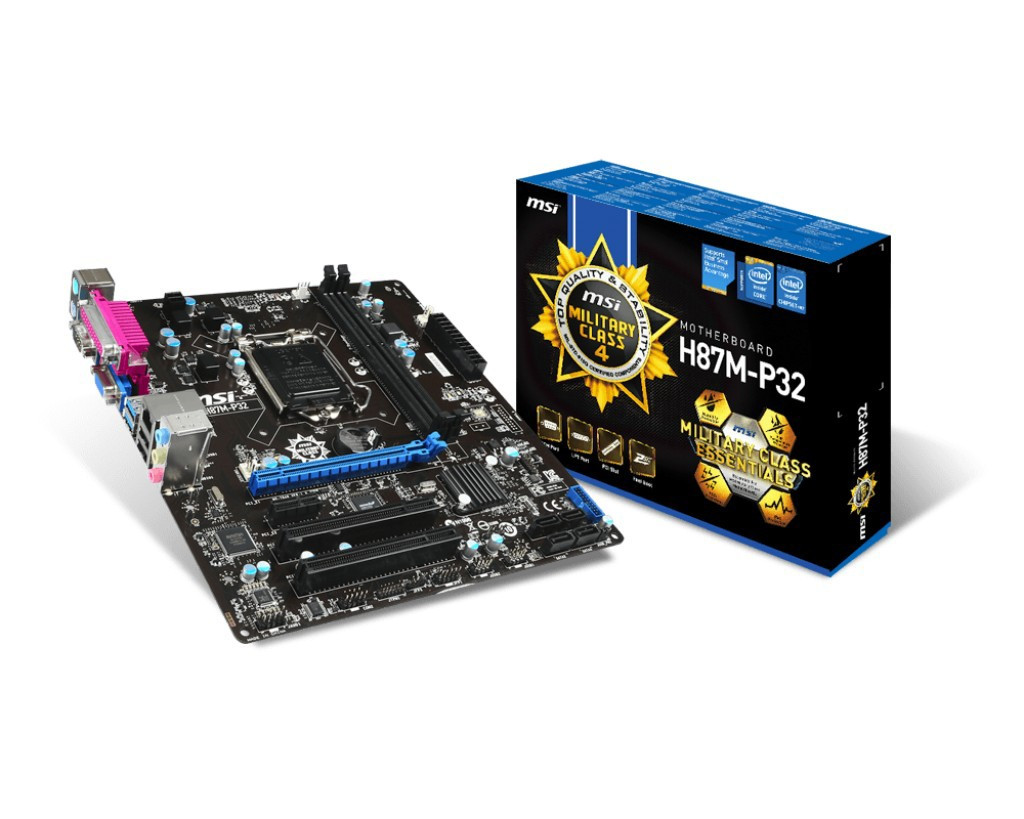 Материнська плата MSI H87M-P32 mATX