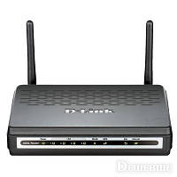 Модем D-Link DSL-2740U Wi-Fi 802.11n ADSL2+ 4port 10/100