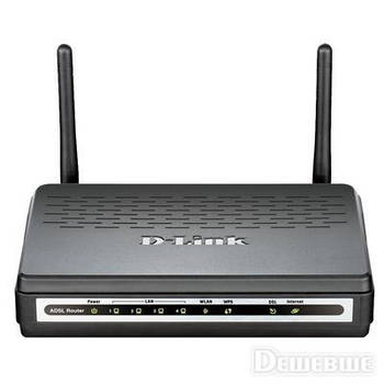 Модем D-Link DSL-2740U Wi-Fi 802.11n ADSL2+ 4port 10/100