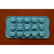 Силіконова форма Звірятка