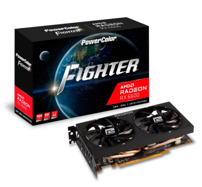 Відеокарта PowerColor Radeon RX 6600 Fighter 8GB GDDR6 (AXRX 6600 8GBD6-3DH)