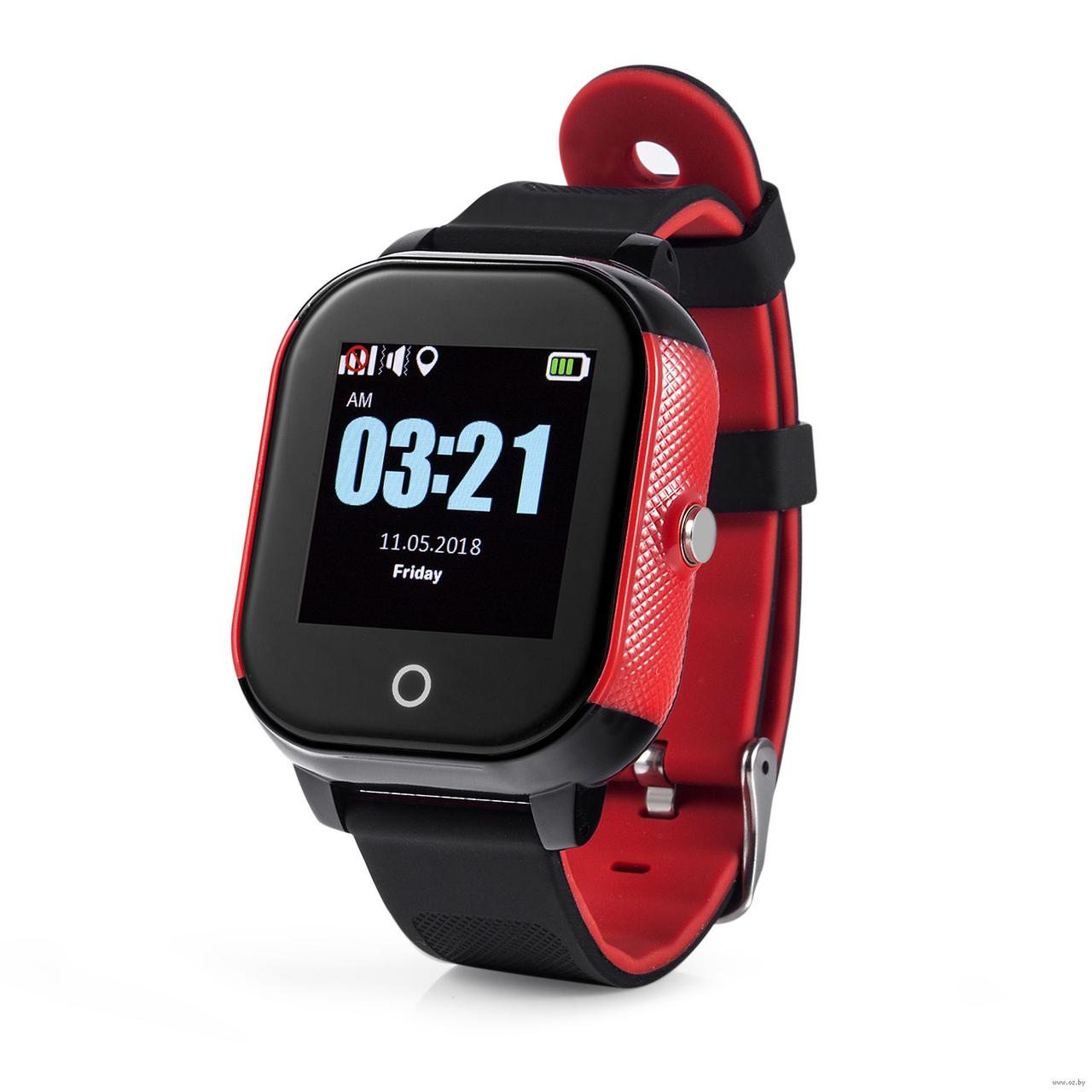 Дитячі смарт-годи Lemfo DF50 Ellipse Aqua з GPS координатором (Черно-черне)