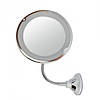 Гнучке дзеркало на присоску з 10x збільшенням і підсвіткою LED MIRROR 10X, фото 2