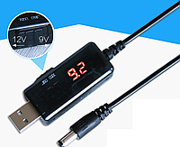 Преобразователь DC-DC повышающий LCD USB 5V - 9V 1A/12V 0,8A (KWS-912V)