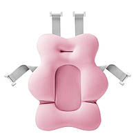 Матрасик для купания с ремнями безопасности для детской ванной Baby Bath Pillow 2 розовый (GS-63672)