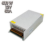 Импульсный блок питания 12V 50A S-600-12 600W источник питания постоянного тока для светодиодной ленты (ZK)