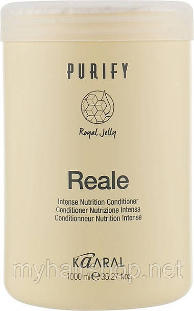 Кондиціонер відновлювальний для пошкодженого волосся Kaaral Reale Intense Conditioner PURIFY 1000 мл, фото 1
