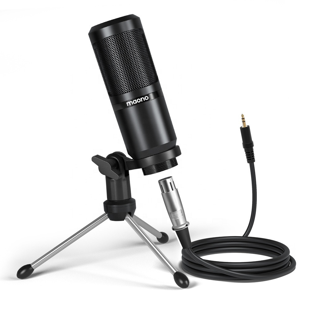 Студийный конденсаторный микрофон Maono AU-PM360TR (Черный) - фото 1 - id-p1663633205