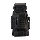 Рюкзак тактичний 70 л 70х35х16 см XS-F21 / Військовий рюкзак чоловічий Чорний / Армійський рюкзак для ЗСУ, фото 3