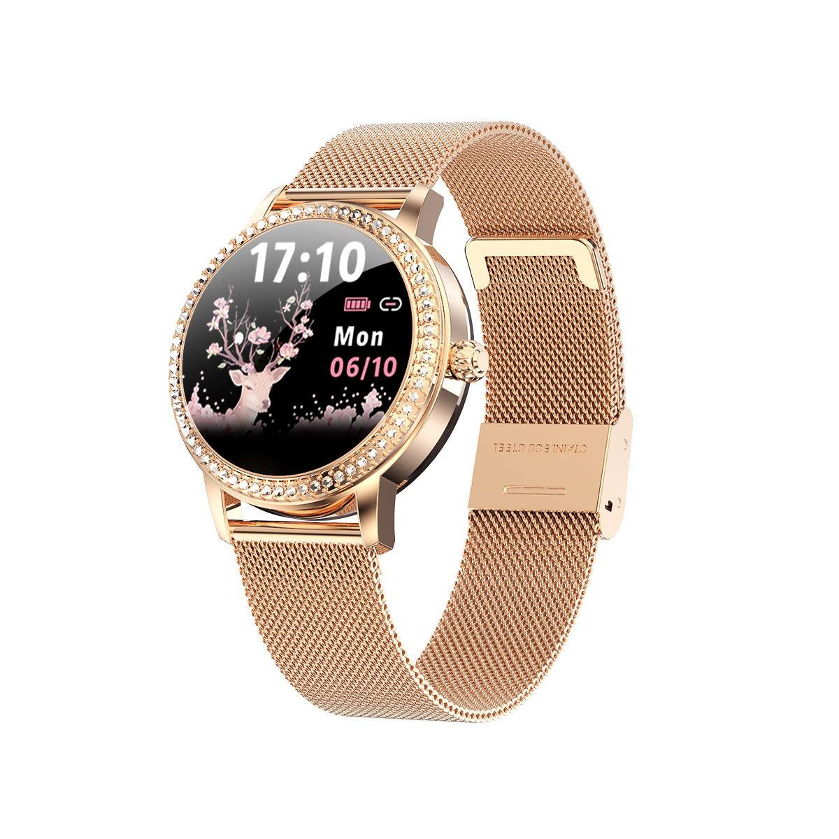 Розумний годинник Linwear LW20 Metal з тонометром (Золотою)