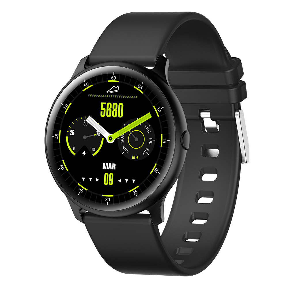 Розумні смарт години King Wear KW13 з AMOLED дисплеїм і вологою IP68 (Черний)