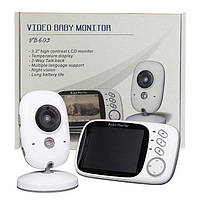 Відеоняня Baby Monitor VB603 екран 3.2 дюйма. Режим нічного бачення та двосторонній зв'язок. Меню російською мовою