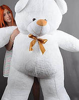 Найбільший плюшевий ведмедик Венія 340 см білий, Величезний ведмідь іграшка гігант 3 метри, М'який ведмедик величезний