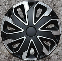 Автомобильные колпаки ARGO R16 ULTIMO SILVER&BLACK. Колпаки на диски / Колпаки на колеса.