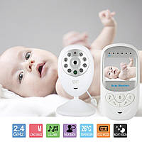 Видеоняня Baby Monitor с режимом ночного видения, двусторонней связью и подсветкой. Дисплей 2.4 дюйма