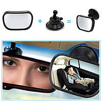 Маленькое зеркало заднего вида на прищепке/присоске для наблюдения за пассажирами в автомобиле