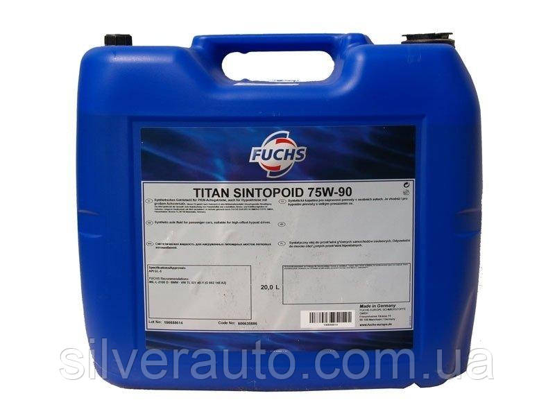 Трансмісійна олива Fuchs Titan Sintopoid 75W-90 20 л