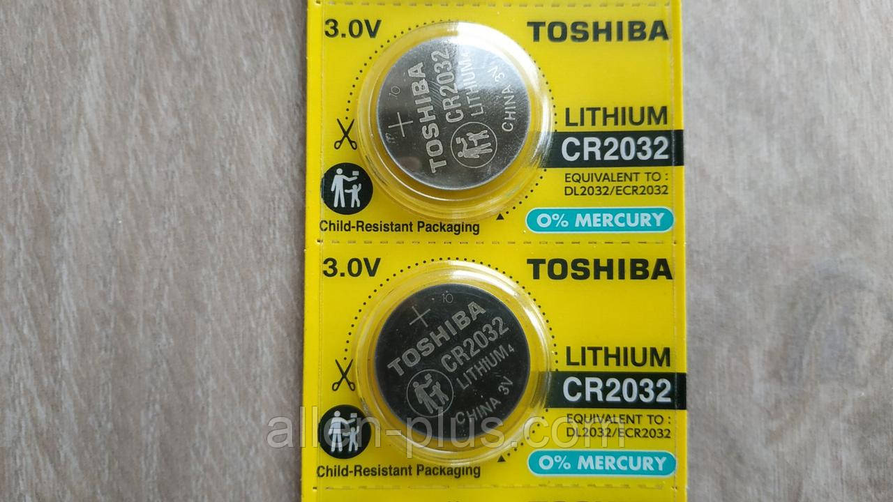 Батарейки литиевые TOSHIBA CR2032 3V (блистер 2шт): продажа, цена в ...