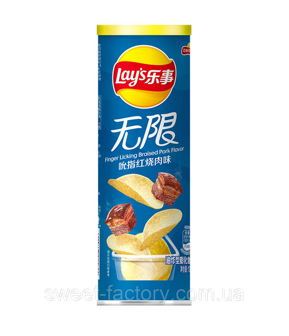 Чипси Lays Finger Licking Braised Pork Тушкова свинина China 90g, фото 1